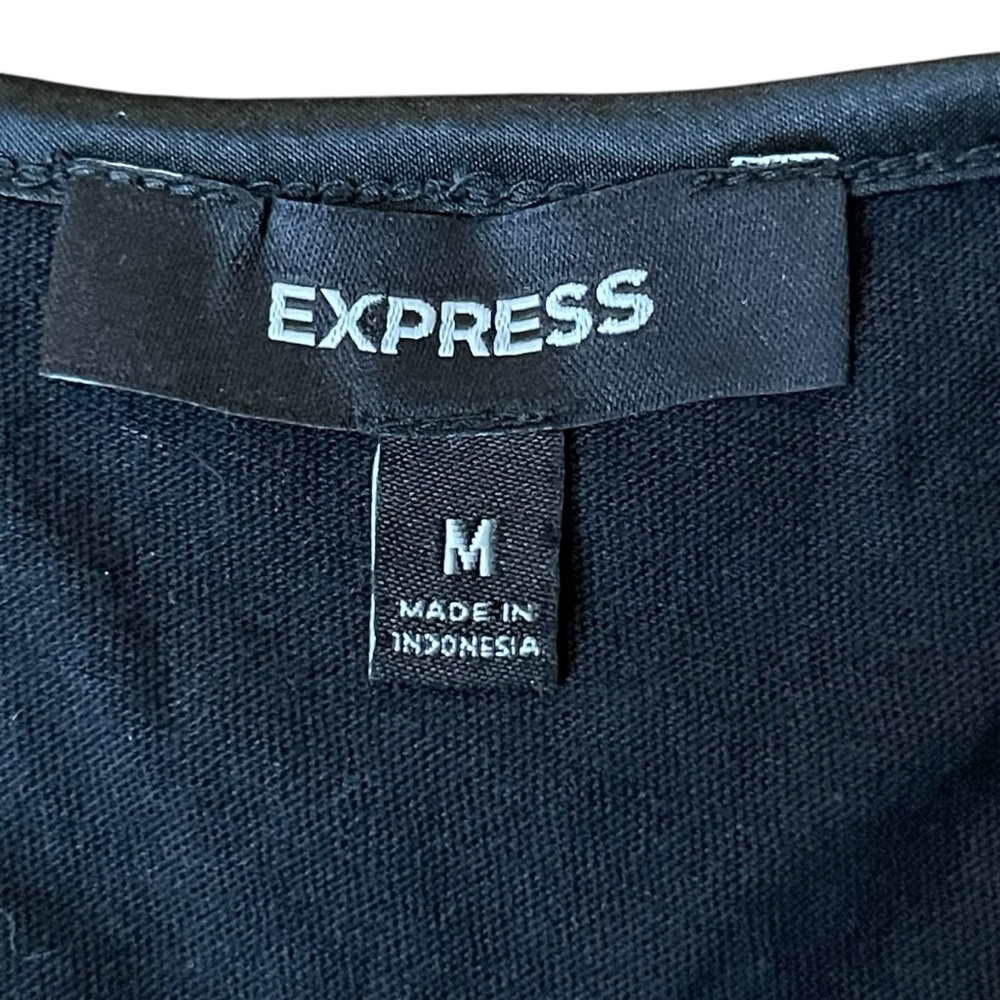 Express Sequin Statement Midnight Black Tank Top … - image 6